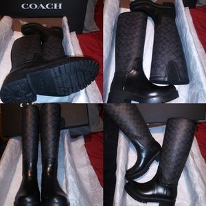 Authentic COACH rain boots
